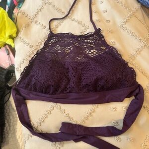 Purple bikini top